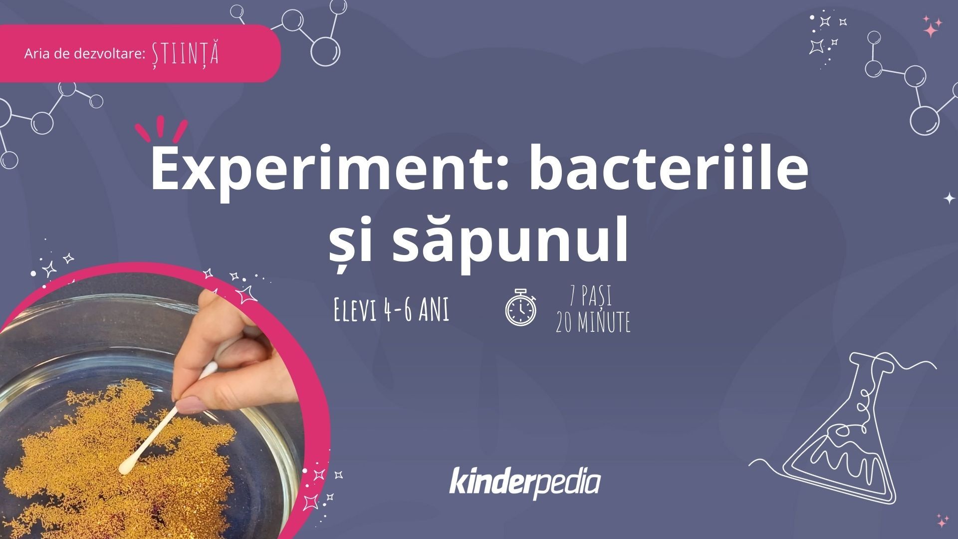 activitate pentru copii Bacteriile și săpunul