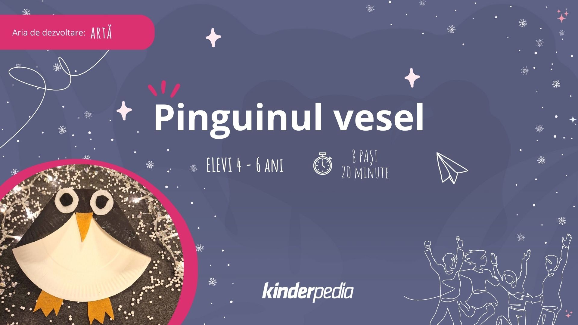 activitate pentru copii pinguinul vesel